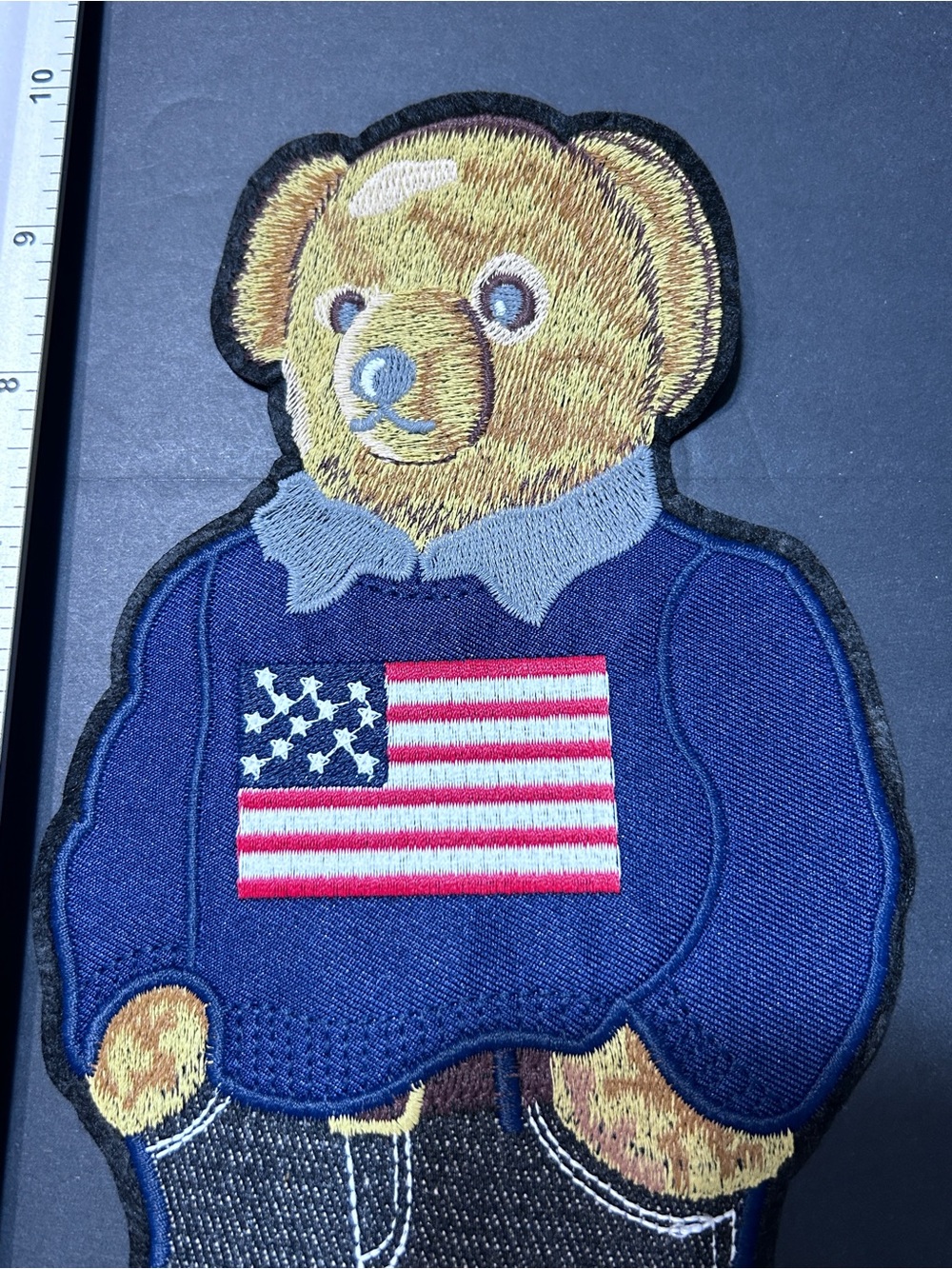 Polo by Ralph Lauren Bear Patch – Navy, Gold, Red, White sew on - Picture 3 of 5
